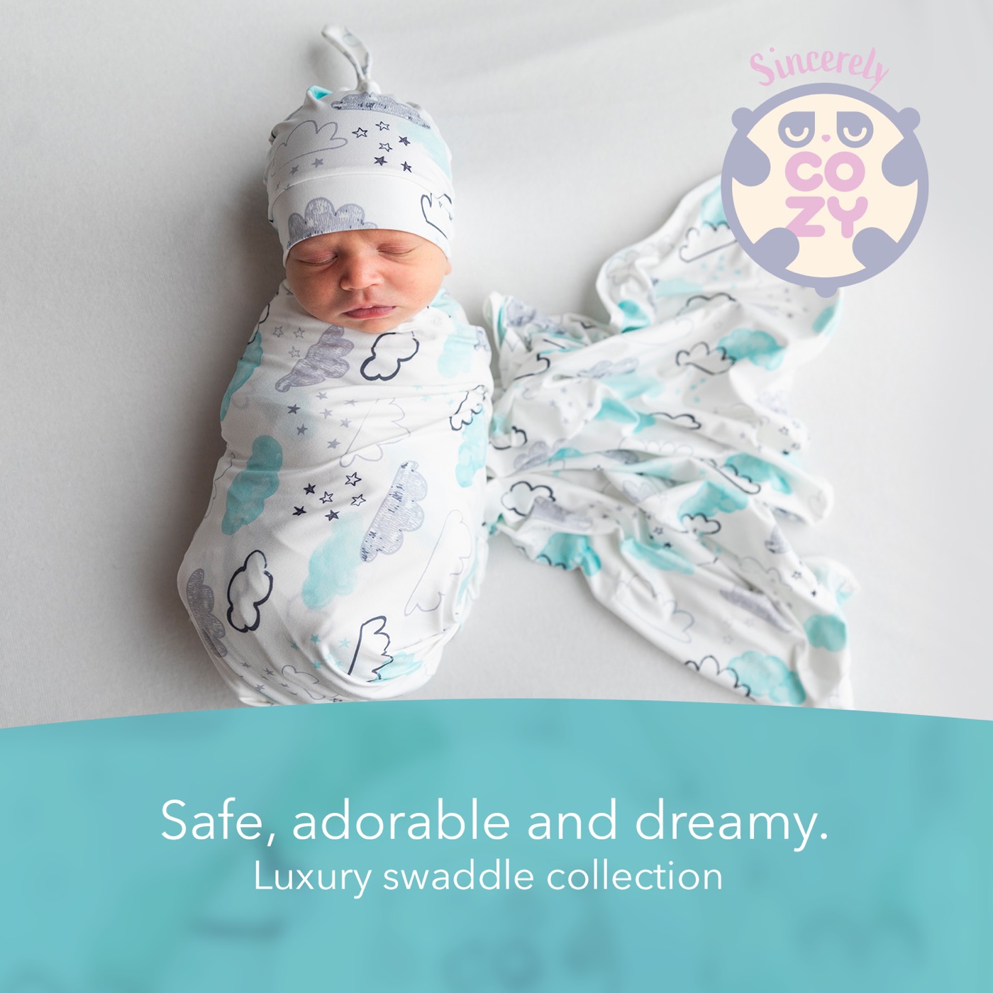 Dreamy Clouds swaddle